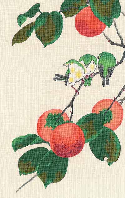 メール便送料無料 クロスステッチ 刺繍キット オーブン OVEN メジロと柿 16ct 風景 クロスステッチキット ししゅう 刺繍