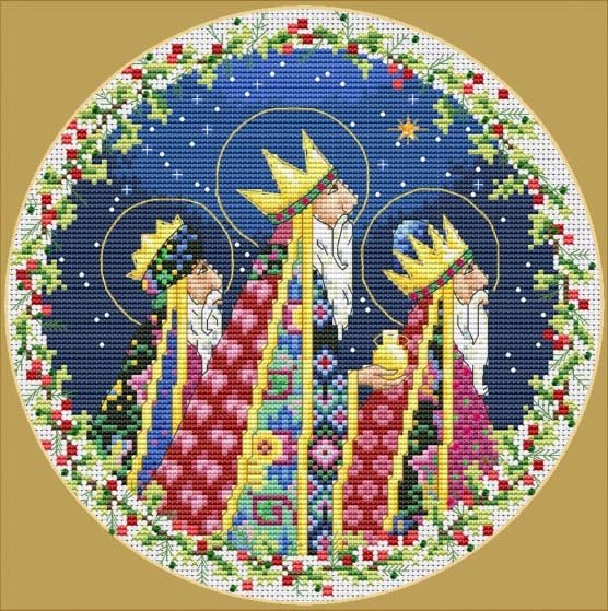 Rakuten - メール便送料無料 クロスステッチ 刺繍キット オランタ OLanTA 東方の三賢人 Three Kings 16ct クリスマス クロスステッチキット ししゅう 刺繍