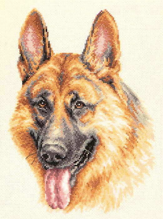 樂天商城 - クロスステッチ 刺繍キット マジックニードル Magic Needle ジャーマンシェパード 14ct 犬 動物 クロスステッチキット ししゅう 刺繍