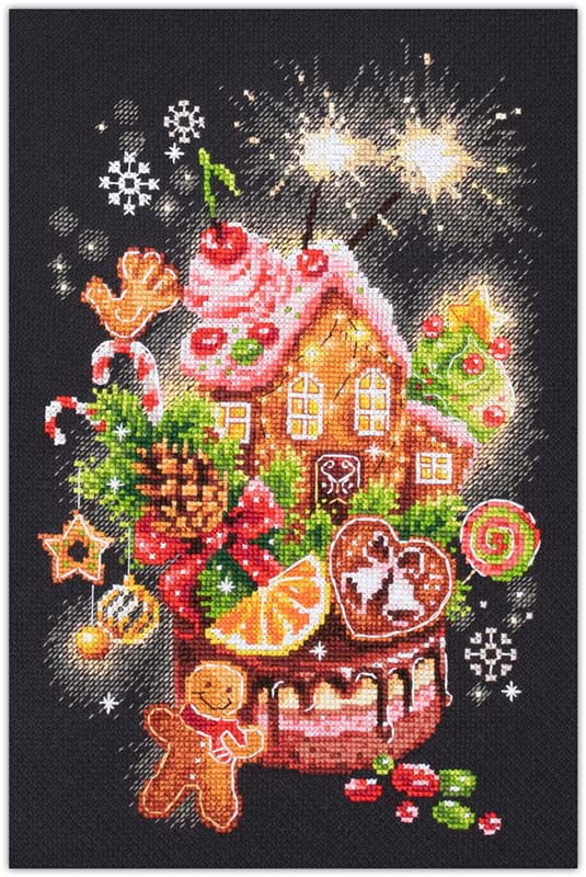 メール便送料無料 クロスステッチ 刺繍キット マジックニードル Magic Needle クリスマススイーツ 14ct クリスマス クロスステッチキット ししゅう 刺繍のサムネイル