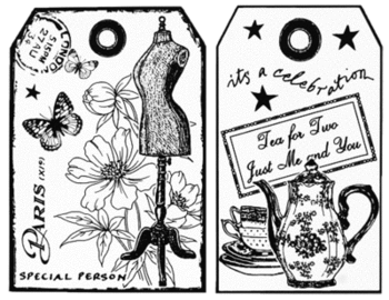 ゴムの印面のみ（クッション無し）のスタンプ。 木の持ち手は付いていません。 クッションシート、アクリルブロックとともにお使い下さい。 スタンプの絵柄サイズ: 9.4 × 12.3 センチ 素材：ゴムの印面のみ *デザインの細やかな部分が、ス...