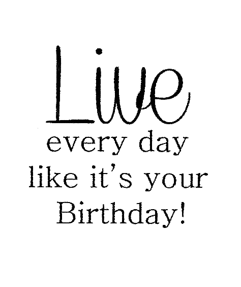 ラバースタンプ Live Every Day 【クリング】 ラバースタンプ 輸入スタンプ アートスタンプ