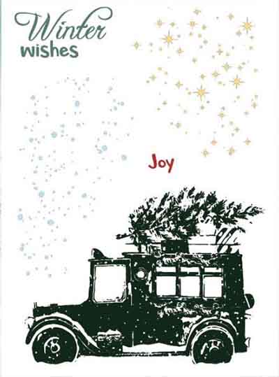 クリアスタンプ ウィンターウィッシュ 輸入スタンプ アートスタンプ