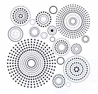 サークル・ドット 【クリング】 ラバースタンプ 輸入スタンプ アートスタンプ