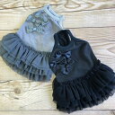 ペット服 【GODPIVA テラヘルツリボンワンピース】 オシャレしながら血流促進、免疫力UP♪ 胴回り28~49