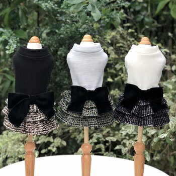 ペット服 【GODPIVA HEATツイードニットワンピース】 オシャレなわんちゃんに♪