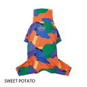 ペット服 【MANDARINE BROTHERS スキンタイトスーツ マルチプリント SWEET POTATO XS・S・M・L・XL・XXL・3L・4L・5L...