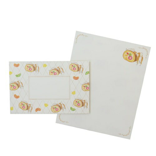 レターセット 【しばいぬと純喫茶 ロールケーキ】 村田なつか 柴犬 犬雑貨 BR