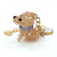 携帯ストラップ 【ラブラドールレトリバー】 チャームがかわいい! クリスタルビーズのわんこストラップ♪ BE
