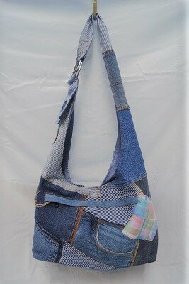 1点もの！！Ragstarリメイクスリングキャリー　【RAG☆STAR　NMP02048】　超キュートなお出かけに便利♪　メッシュ・クッション・飛び出し防止リード付き！