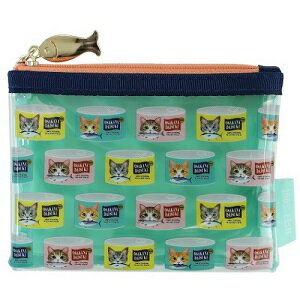 ポーチ　【フェリシモ猫部　クリアポーチS　Neko-Kan】猫雑貨　BR