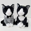 猫雑貨　ウエディング【ウエルカムキャット　ハチワレ】　ペアぬいぐるみ　結婚式に　BE