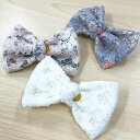 犬用ヘアアクセサリー 【GODPIVA フラワーレースバレッタ】 姫系 長毛のワンちゃんにおススメ♪