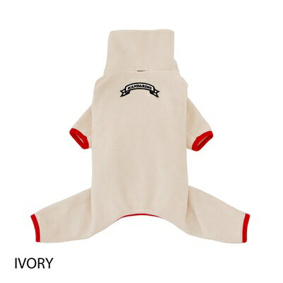 ペットウェア　【MANDARINE BROTHERS　フレームロゴボアスーツ　アイボリー　XS・S・M・MD・L・XL・XXL..