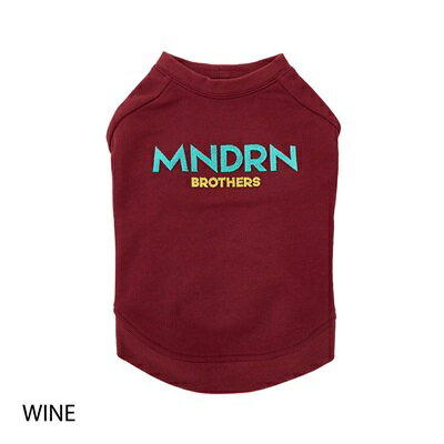 ペットウェア　【MANDARINE BROTHERS　ブラシロゴスウェット　トレーナー　ワイン　XS・S・M・MD・L・X..