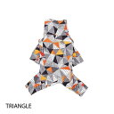 ペット服　【MANDARINE BROTHERS　　スキンタイトスーツマルチプリント　TRIANGLE　3L・4L・5L】マンダリンブラザーズ　MB