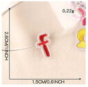 ワッペン 【カラフルワッペン アルファベット小文字 F】 イニシャル 服やバッグ、好きなところにアップリケ★ ハンドメイドに♪ 手芸