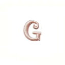 ワッペン 【くるくるワッペン アルファベット G】 イニシャル 服やバッグ、好きなところにアップリケ★ ハンドメイドに♪ 手芸