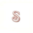 ワッペン 【くるくるワッペン アルファベット S】 イニシャル 服やバッグ、好きなところにアップリケ★ ハンドメイドに♪ 手芸