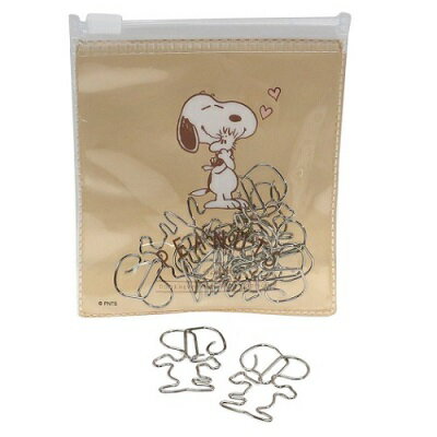 クリップ 【PEANUTS SNOOPY スライダーケース入りダイカットクリップ10本セット ハグ】 スヌーピー BR