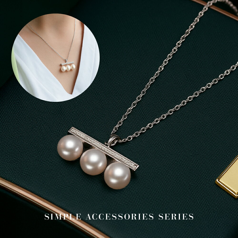 ＼9月SALE★3点10%OFFクーポン／パール ネックレス 淡水 淡水真珠 3連 トリプルパール 大人 上品 華やか 普段使い 大人 カジュアル 上品 オケージョン セレモニー 結婚式 高見え シンプル お呼ばれ カジュアル おしゃれ シルバーのサムネイル