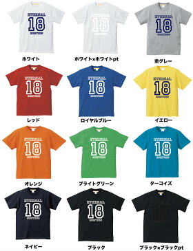 【メール便　送料無料】永遠の18歳 ロゴ Tシャツ 半袖 メンズ レディース ペアルック カップル お揃い 兄弟 友達 男女兼用 誕生日 ギフト 5.6オンス