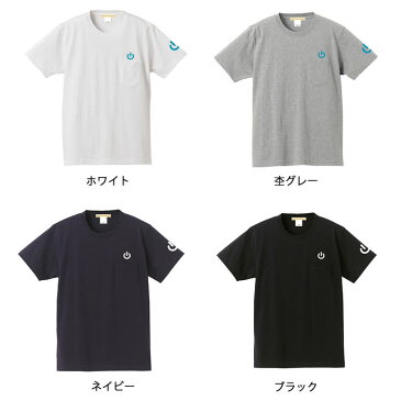 【メール便　送料無料】7.1オンス スーパーヘビーウェイト ポケット ワンポイント 電源 アイコン Tシャツ やる気スイッチ USコットン使用 チャンピオン メンズ レディース ペアルック カップル お揃い 兄弟 友達 半袖 ギフト 誕生日