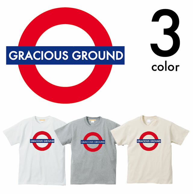 楽天【Tシャツ専門店】GRACIOUS GROUND＼お得なクーポン配布中／【メール便　送料無料】ターゲットマーク Tシャツ 半袖 ロンドン 地下鉄風 ターゲットマークロゴ メンズ レディース お揃い ペアルック カジュアル ストリート コットン 母の日 父の日 ギフト プレゼント