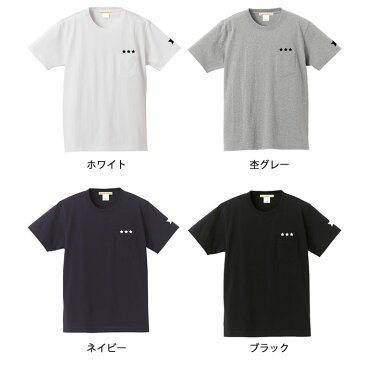 【メール便　送料無料】7.1オンス スーパーヘビーウェイト ポケット トリプルスター 星柄 Tシャツ USコットン使用 チャンピオン メンズ レディース ペアルック カップル お揃い 兄弟 友達 男女兼用 半袖 ギフト 誕生日 プレゼント