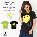 \お得なクーポン配布中/【メール便 送料無料】プリントTシャツ 半袖 手に手を取って...スマイリー すまいるくん メンズ レディース お揃い ペアルック カジュアル ストリート コットン 母の日 父の日 ギフト プレゼント