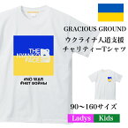 ＼お得なクーポン配布中／【メール便　送料無料】ウクライナ 人道支援 チャリティ Tシャツ 国旗 支援 応援 戦争反対 NO WAR 半袖 キッズ レディース お揃い 親子 スポーツ 猫 ねこ ネコ 誕生日 【売り上げ金額のうち1000円を在日ウクライナ大使館に寄付】