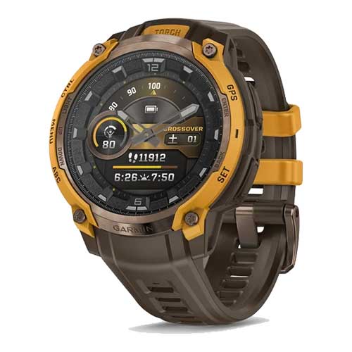 【10/2発売】【18日は！エントリーで店P最大46倍！】【取説印刷】ガーミン GARMIN Instinct Crossover AMOLED Sunburst Cocoa 010-03398-31 スマートウォッチ メンズ レディース アウトドア 腕時計 GPS【正規販売店】