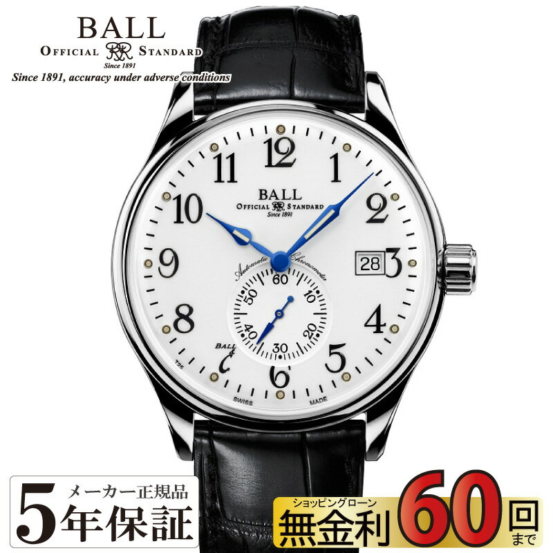 2,000OFFݥݥȺ38ܡ̵ۡ60NM3888D-L1CJ-WH BALL Watch Trainmaster STANDARD TIME ܡ륦å ȥ쥤ޥ ɥ 1,000ܡ谷Ź