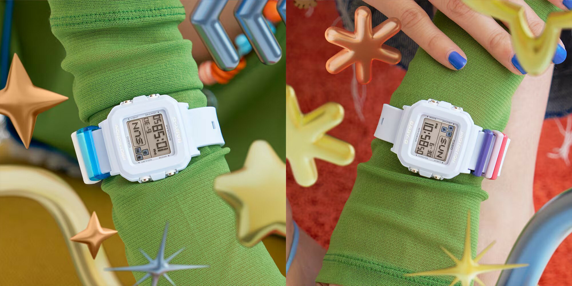 【エントリーで！店内ポイント最大44倍！】BGD-10L-2JR CASIO カシオ BABY-G ベビーG 腕時計 正規品 メーカー保証 BABY-G＋PLUS BGD-10 Series 10気圧防水 耐衝撃構造 樹脂バンド デジタル 敬老の日