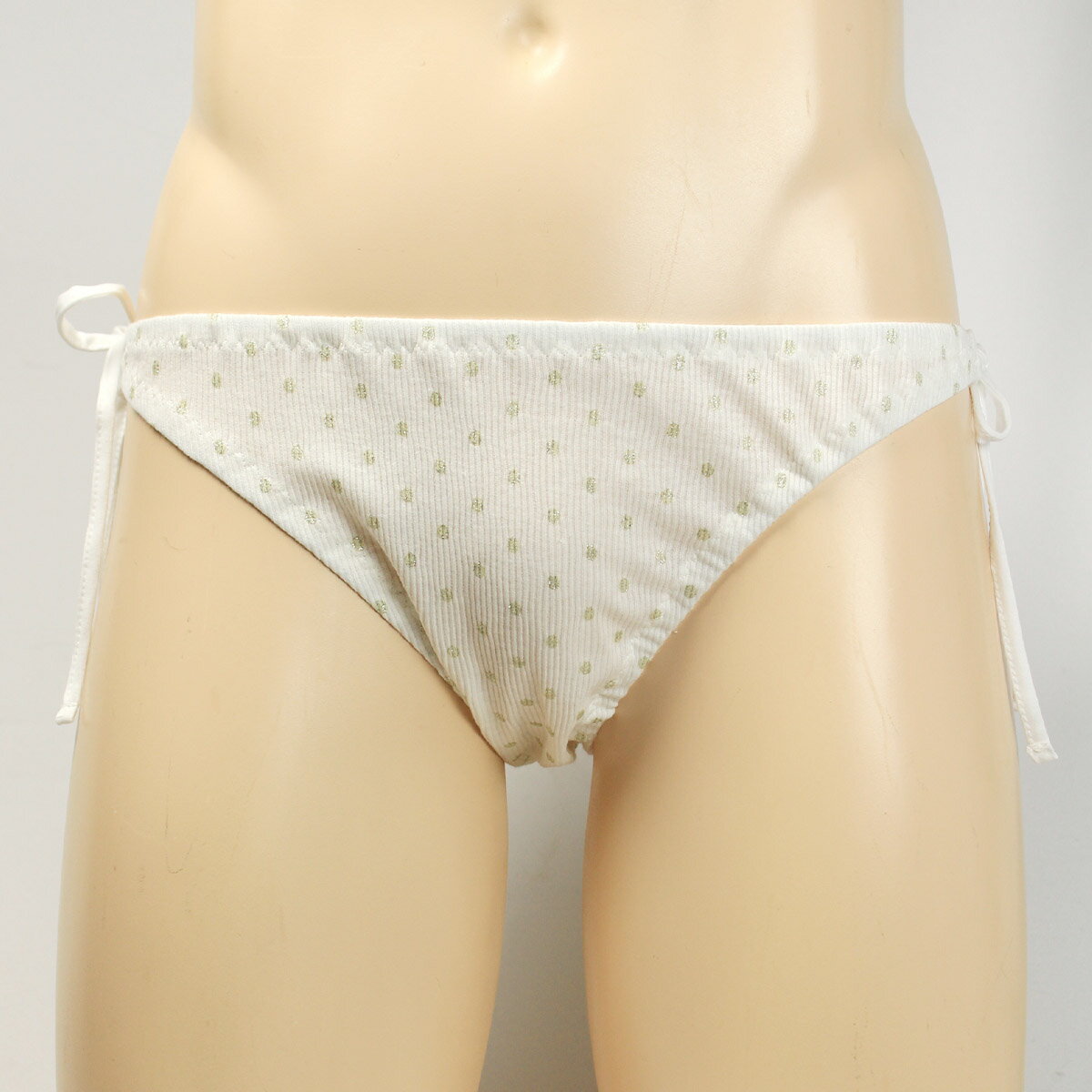 メンズ 紐パン ラメドットリブニット ローライズ ビキニ ショーツ パンティ 男性 ...