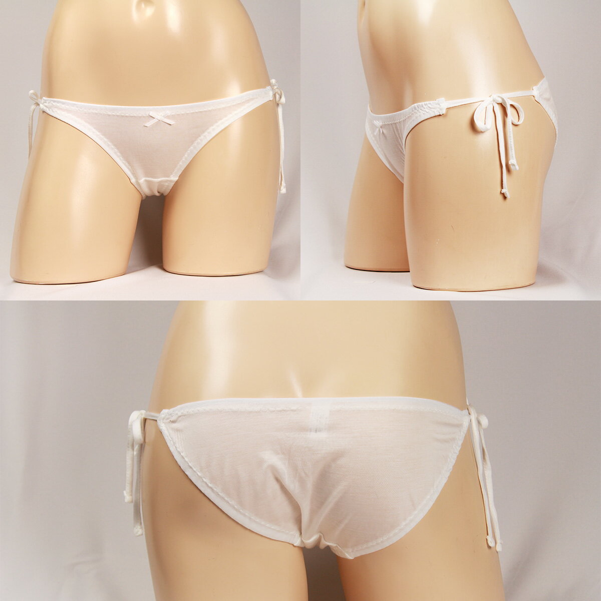 リヨセルキュプラ天竺 紐パン レディース スキ...の紹介画像2