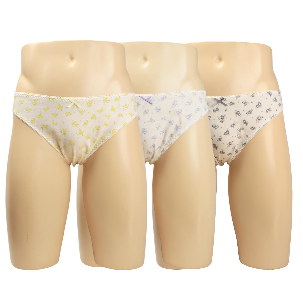 Rakuten - メンズ アウトゴム リボン付きプチローズ ベア天竺ニット スキャンティー ショーツ パンティ 男性 下着 インナー ビキニ パンツ 小さい 大きいサイズ 2402n