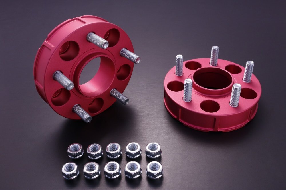 ワイドトレッドスペーサー　ハブ専用モデル（蛍光ピンク/35mm）