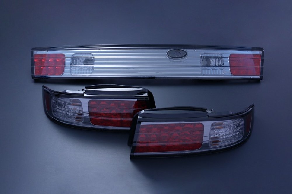 乐天商城 - NISSAN S14　LEDテールランプ　3点SET（スモーク）