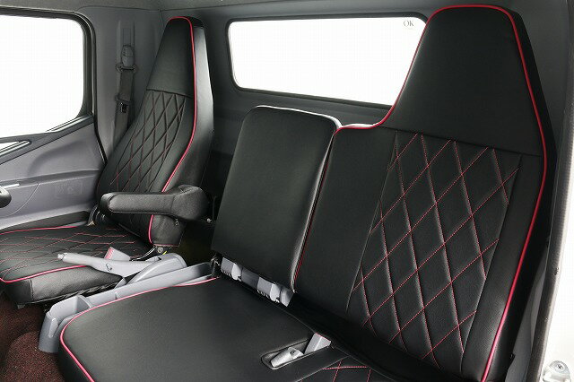 三菱ふそうキャンター（ブルーテック） ワイドキャブ シートカバー（H22/11～H28/4）