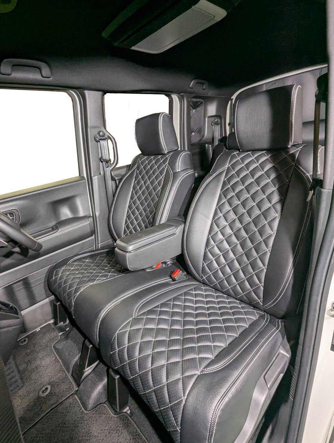 乐天商城 - N-BOX シートカバー インテリア プレミアム/ダイヤキルトステッチ エグゼクティブ仕様 座席シート PVC カスタム ターボ コーディネートスタイル ホンダ HONDA H174 H175 H176 Grado Mondo