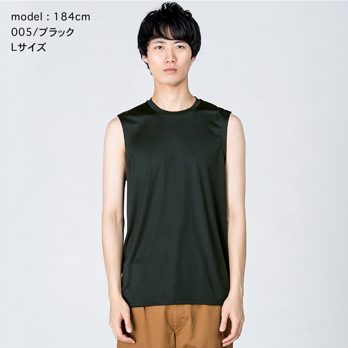 ノースリーブ Tシャツ メンズ ドライ レディース タンクトップ 吸汗速乾 無地 SS S...