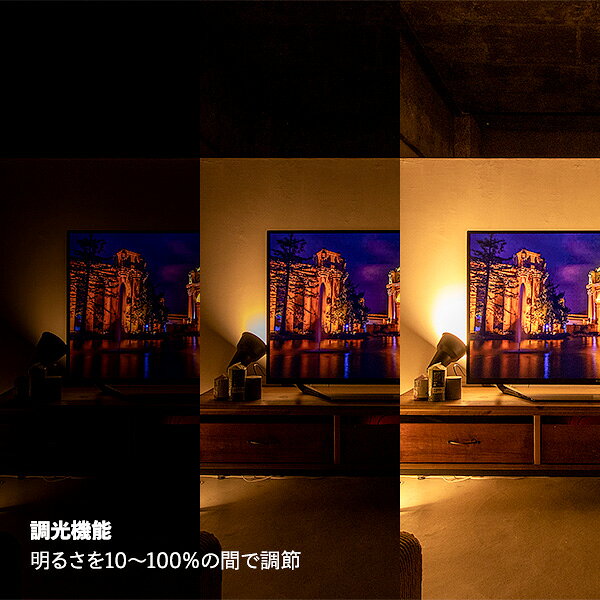 2台セット シアターライト テーブルライト 間接照明 映画鑑賞 スポーツ観戦 テレビ リモコン LED 調光 調色 おしゃれ 照明器具 北欧 ホームシアター 照明 (3)