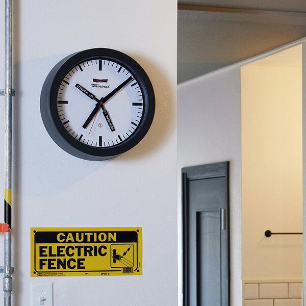 ARTWORKSTUDIO 壁掛け時計 TK-2096 Terminal-wall clock ターミナルウォールクロック 壁掛け時計 35cm スイーブムーブメント 電池式 アメリカン 西海岸 スチール ビンテージ モダン おしゃれ アートワークスタジオ [2]