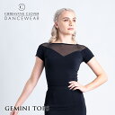 【 最大1000円OFFクーポン配布中 】 社交ダンス トップス 練習着 Chrisanne Clover クリスアンクローバー ジェミニ・ダンストップ モダン ラテン スタンダード 社交ダンス衣装 ダンス レディース 女性 XS-XL 黒 海外
