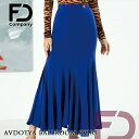 社交ダンス 衣装 モダン スカート 練習着 レッスンウェア 社交ダンス衣装 FDカンパニー アヴドーチヤ・ボールルームスカート(ブルー) FD Company ...