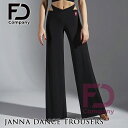 【 最大1000円OFFクーポン配布中 】 社交ダンス 衣装 パンツ レッスンウェア 練習着 社交ダンス衣装 黒 ブラック FD Company FDカンパニー...