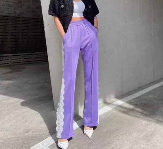 レディース パンツ ボトムス スウェット スポーツウェア ワイドパンツ カジュアルパンツ フルレングス ウエスタン レース ポケット ウエストゴム ステッチ ストレッチ 伸縮性 かわいい 大人可愛い きれいめ カジュアル 上品 おしゃれ レトロ ラフ ガーリー 個性的