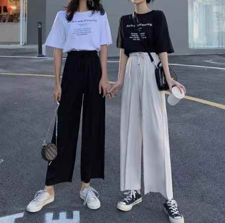 レディース ツーピース トップス カットソー パンツ ボトムス セットアップ ワイドパンツ 半袖 ラウンドネック フルレングス ワイド ストレート 裾ワイド ハイウエスト 薄手 きれいめ シンプル 上品 おしゃれ かっこいい こなれ感 ラフ 主役級 存在感 とろみ感 アクティブ