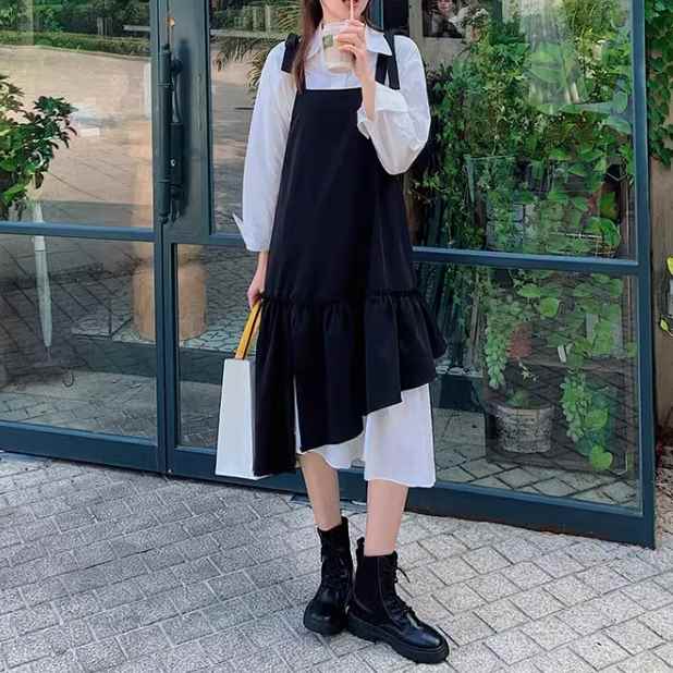 サスペンダードレス サスペンダースカート レディース スカート サロペット ドレス つなぎ ロングスカート ミモレ 袖なし ノースリーブ スクエアネック 襟なし ノーカラー ワイド フリル リボン 伸縮性 かわいい 大人可愛い きれいめ シンプル カジュアル 上品 おしゃれ